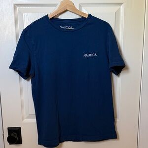 Nautica Short Sleeve Crewneck T-Shirt in Navy Blue